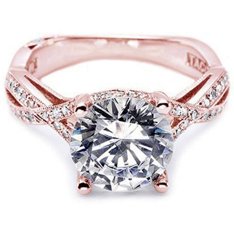 Tacori rose gold engagement ring